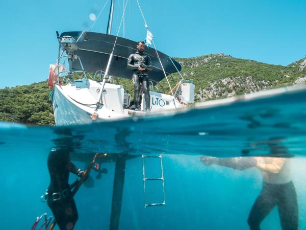 Freediving and sailing vacation in Greece