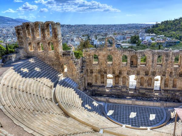 Greece in winter vacation