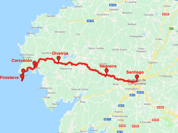 Finisterre Way walking vacations