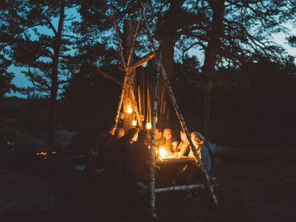 Kayaking in Sweden, foraging and food