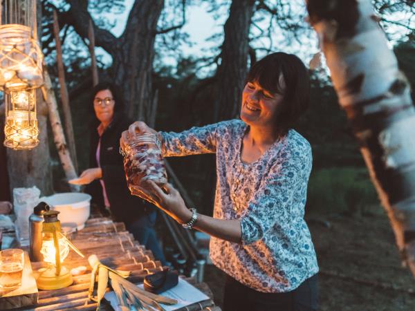 Kayaking in Sweden, foraging and food