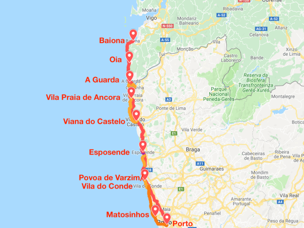 Portuguese Coastal Way walking vacation