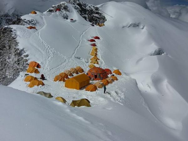 Climb to the top of Mt Everest via the North Face