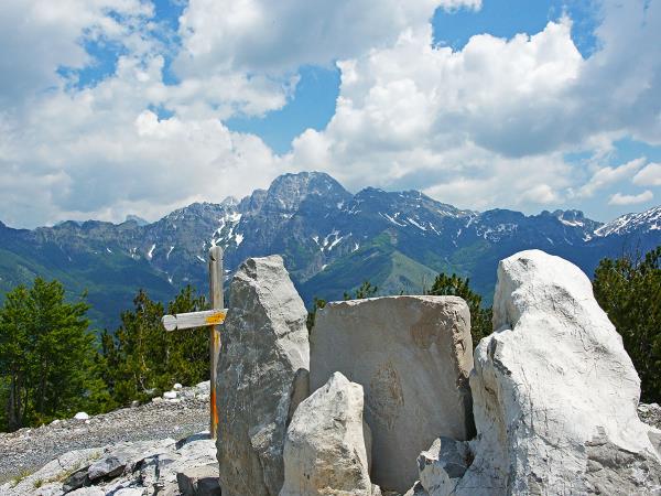 Albanian alps hiking vacation