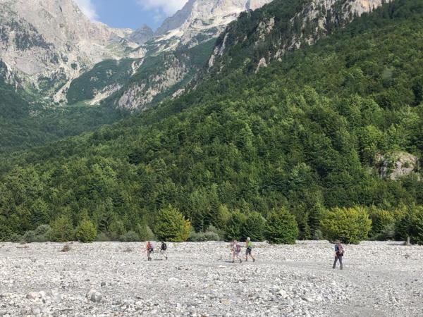 Albanian alps hiking vacation