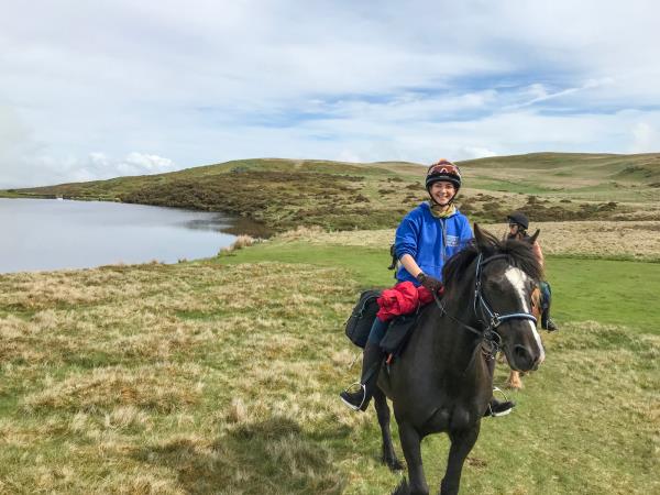 Border to coast horseriding vacation in Wales