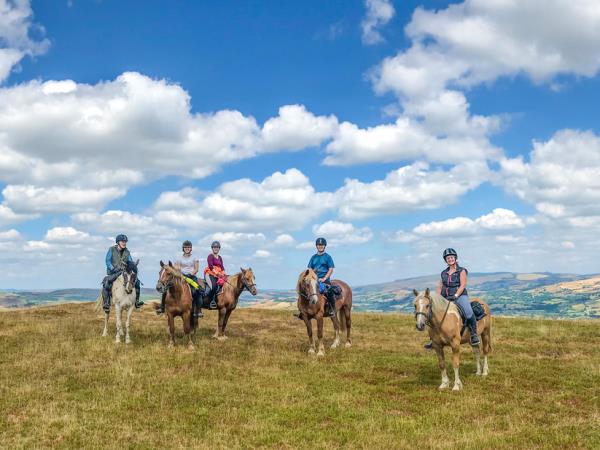 Wye Valley horseriding vacation in Wales