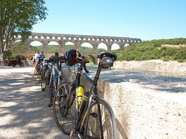 France cycling tour in the Arles countryside