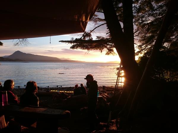 Orca family kayaking tour, Vancouver Island