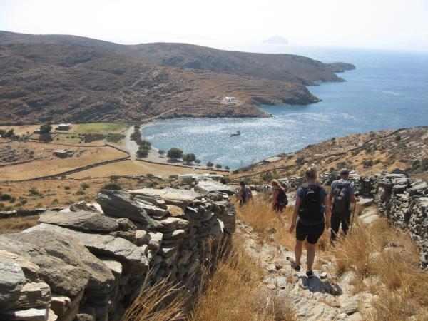 Kythnos short walking vacation in Greece