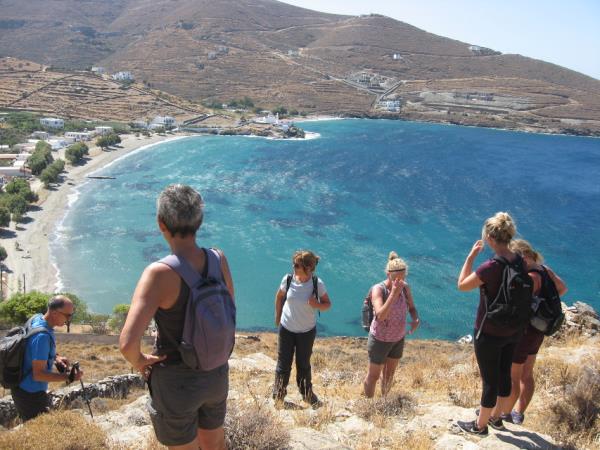 Kythnos short walking vacation in Greece