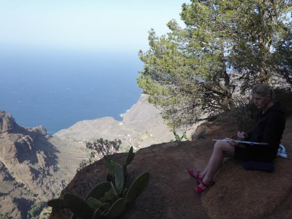 La Gomera painting holiday in Canary Islands