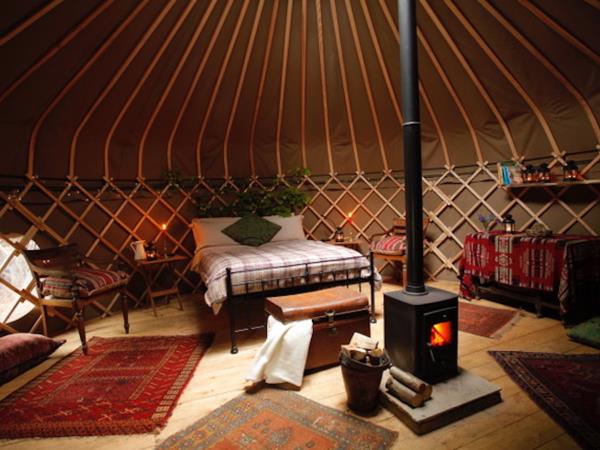 South Downs yurts in Hampshire, England