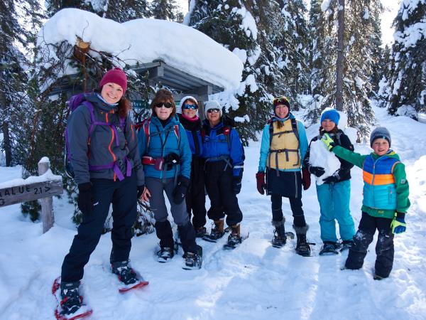 Family winter activity vacation, Finland