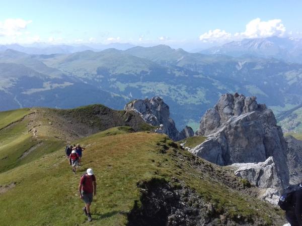 Alpine walking vacation in Switzerland