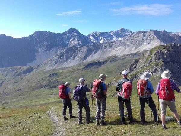 Alpine walking vacation in Switzerland