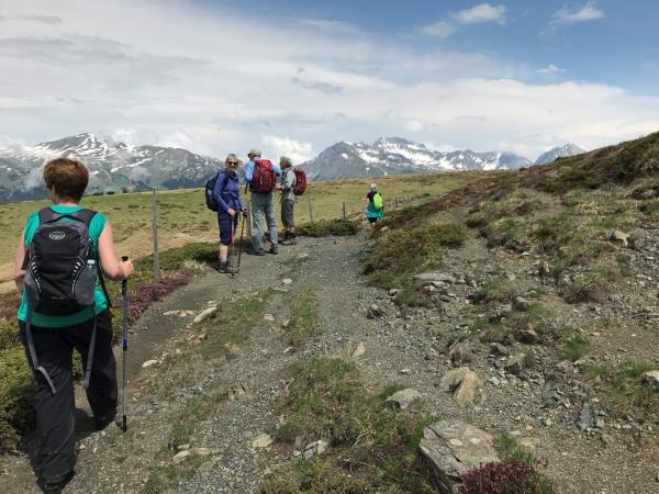 Alpine walking vacation in Switzerland