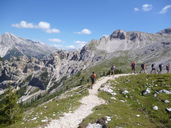Dolomites guided walking vacation in Italy