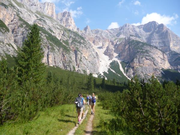 Dolomites guided walking vacation in Italy