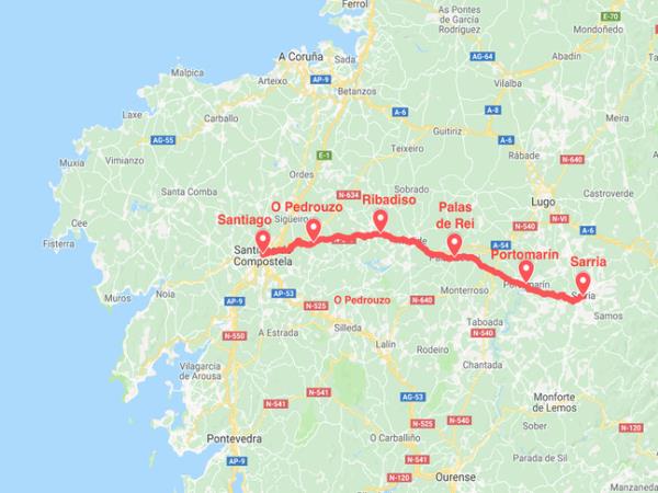 The French Way hiking vacation, Sarria - Santiago