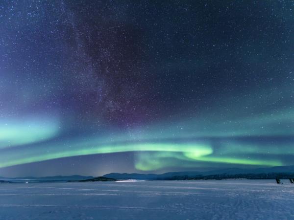 Northern lights vacation in Swedish Lapland