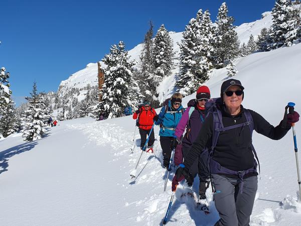 Dolomites snowshoeing vacation in Italy