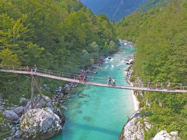 Slovenia lake swimming vacation