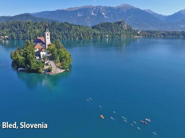 Slovenia lake swimming vacation