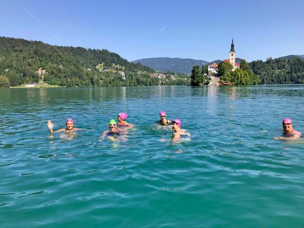 Slovenia lake swimming vacation