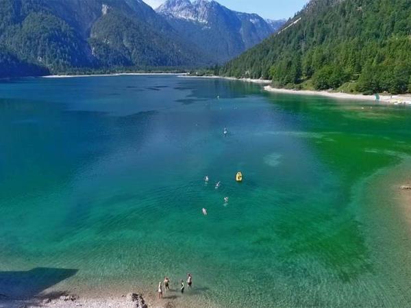 Slovenia lake swimming vacation