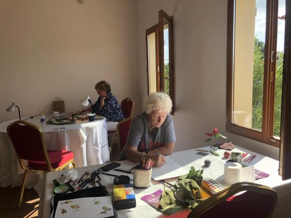 Botanical painting vacation in Greece