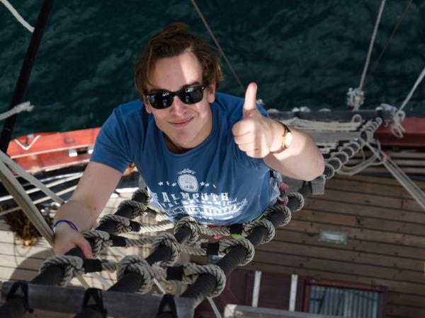 Tall ship sailing pirate festivals in English Channel