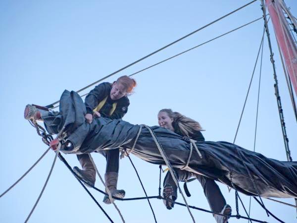Tall ship sailing pirate festivals in English Channel