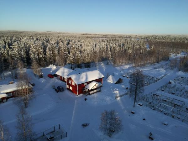 Family winter activity vacation in Finland