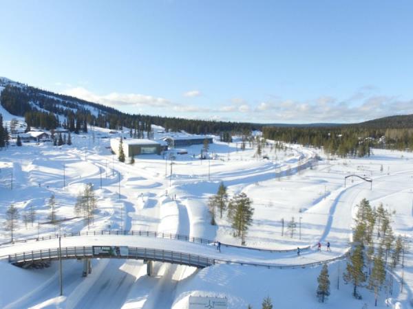 Family winter activity vacation in Finland
