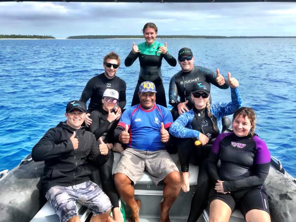 Swim with whales in Tonga