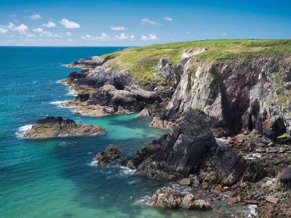 Pembrokeshire coast path walking vacation in Wales