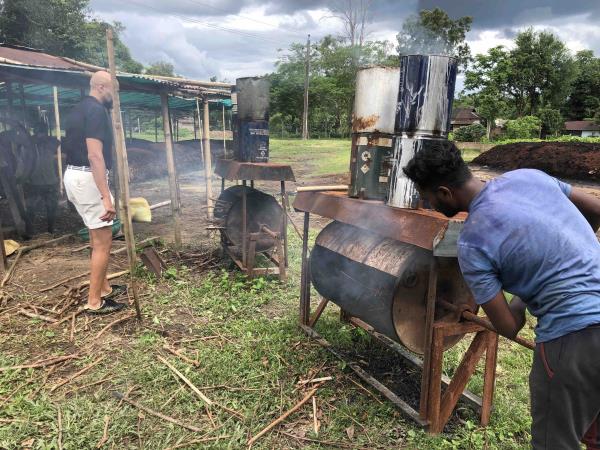 India permaculture volunteering on a tea plantation