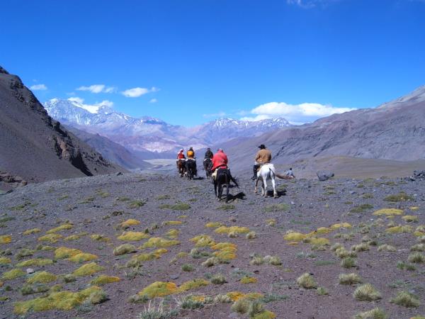 Horse riding across the Andes