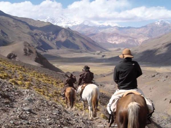 Horse riding across the Andes