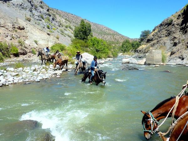 Horse riding across the Andes