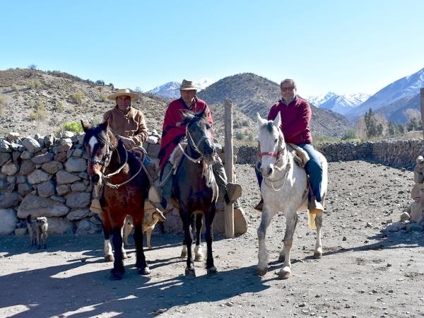 Horse riding across the Andes