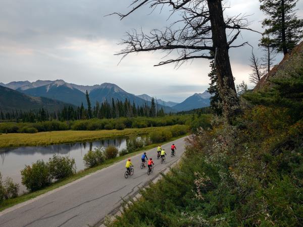 Jasper to Banff cycling tour in Canada