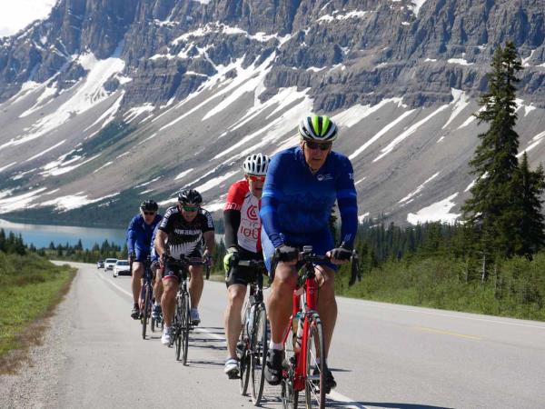 Icefields Parkway cycling vacation in Canada