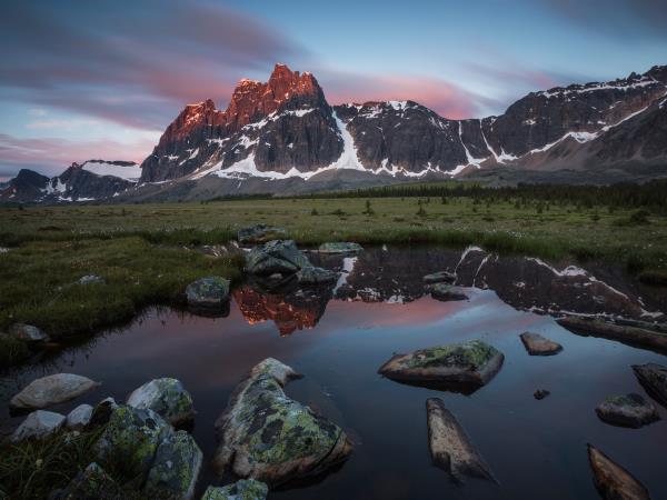 Jasper to Banff cycling tour in Canada