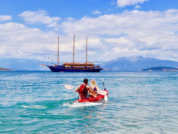 Greek Cyclades island hopping cruise