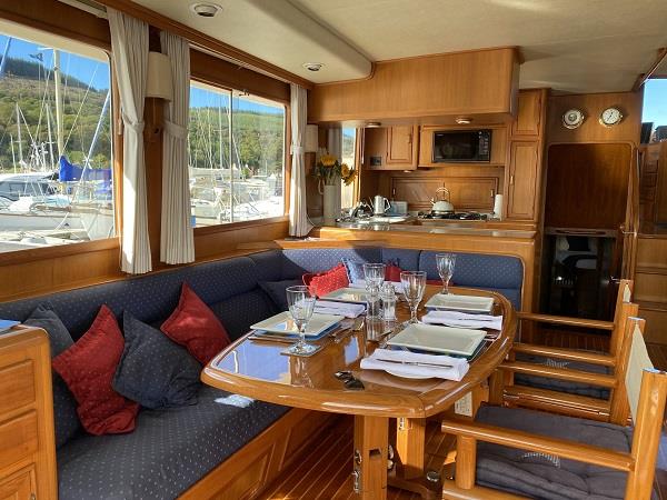Private motor yacht charter in Scotland