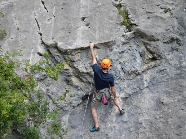 Rock climbing vacation in France