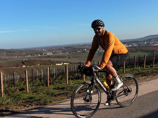 Champagne biking vacation, France
