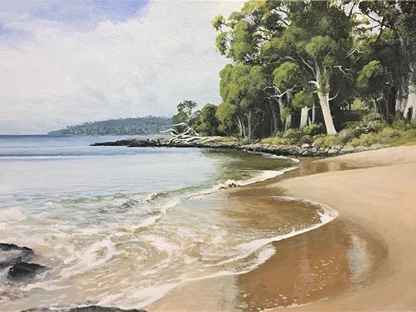 Painting vacation in Tasmania, Seascapes